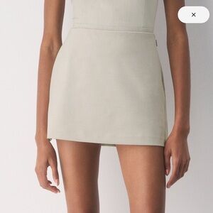 Aritzia Babaton round up Light Beige Mini Skirt